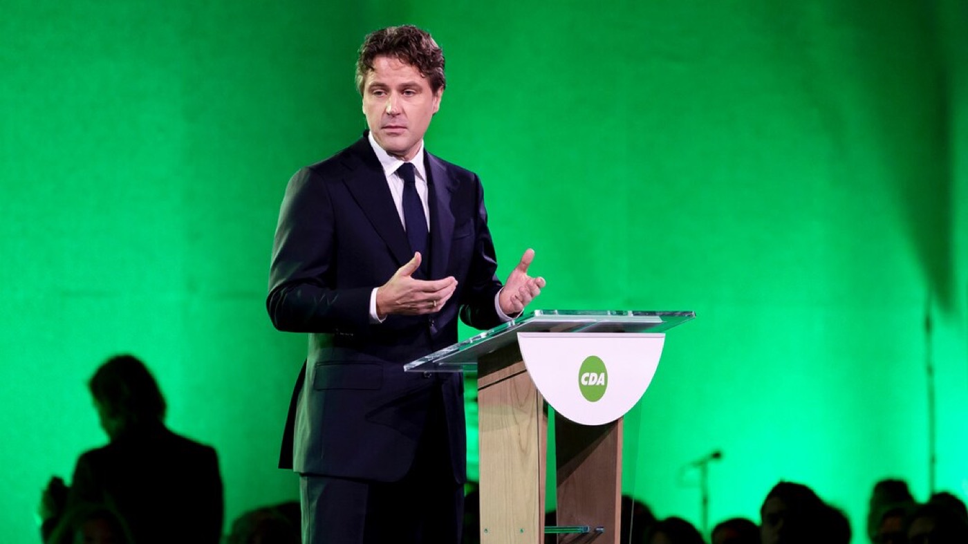 Henri Bontenbal van het CDA tijdens een debat