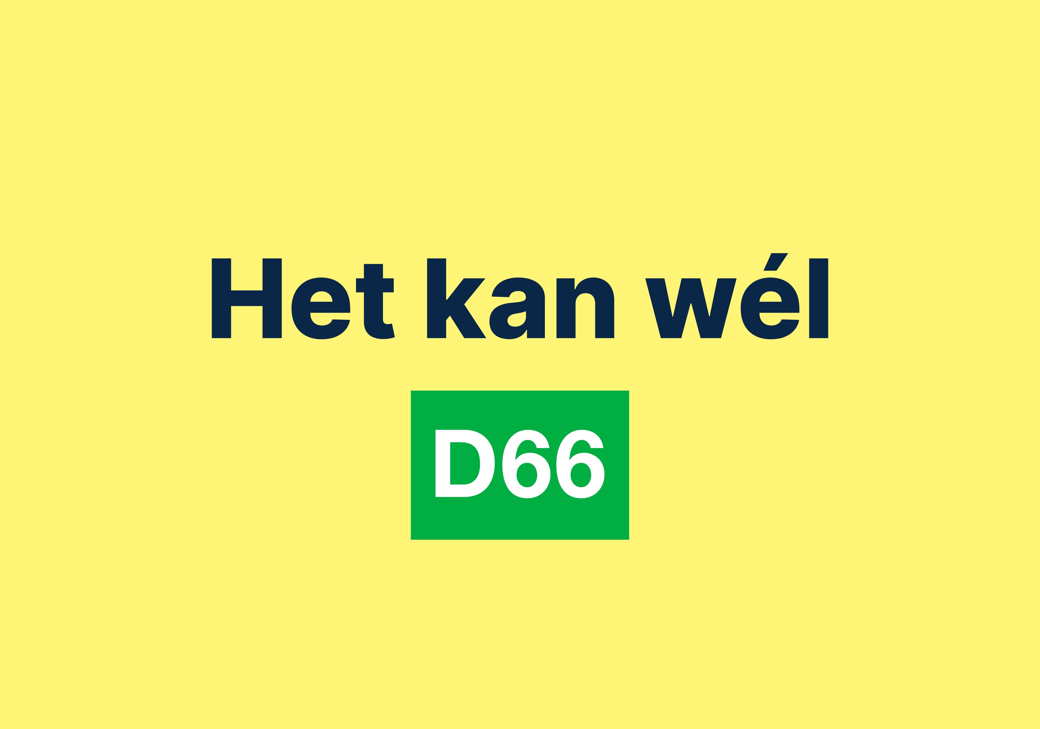 Met trots stel ik mij kandidaat voor D66 in Ede